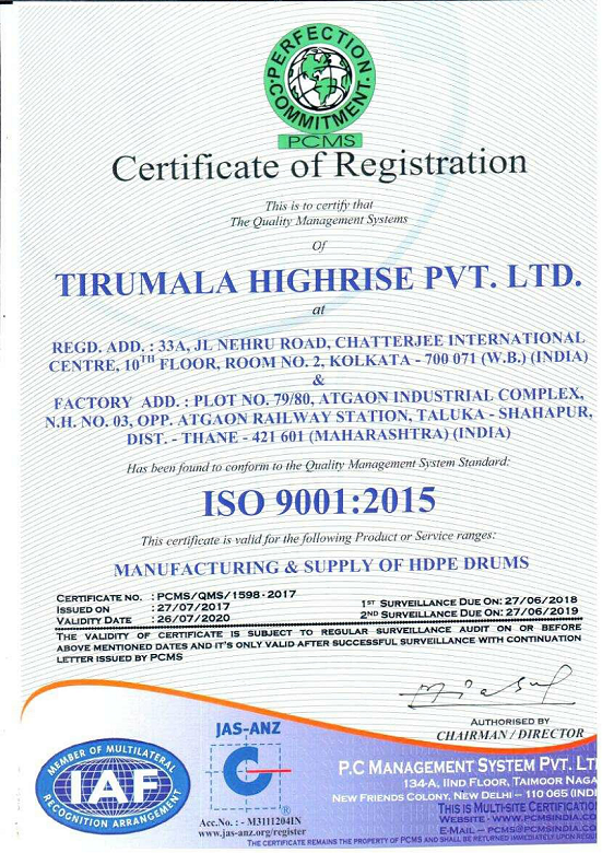ISO 9001:2015/JAS-ANZ/IAF